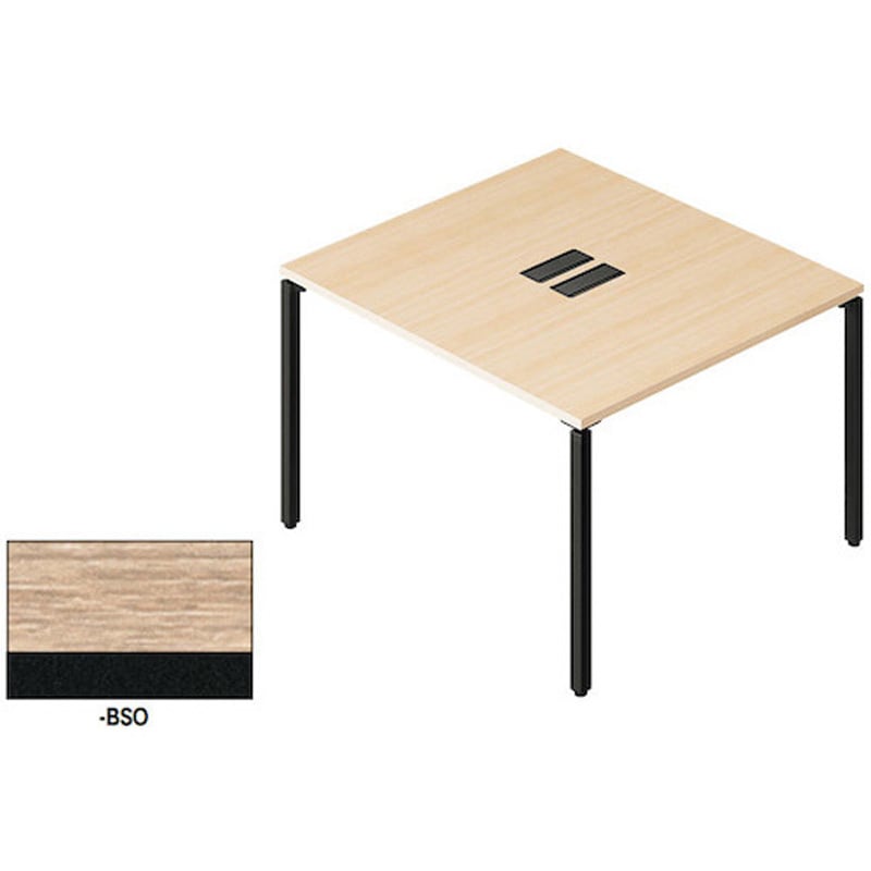 BT1112KH-BSO ライトワークテーブル 片面タイプ(ビティー BT型) ナイキ 高さ720mm幅1100mm奥行1200mm  BT1112KH-BSO