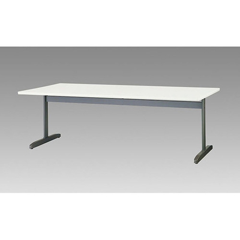 KHE2110-WH 会議用テーブル KHE型 ナイキ ホワイト色 ノックダウン式 高さ700mm幅2100mm奥行900mm  KHE2110-WH