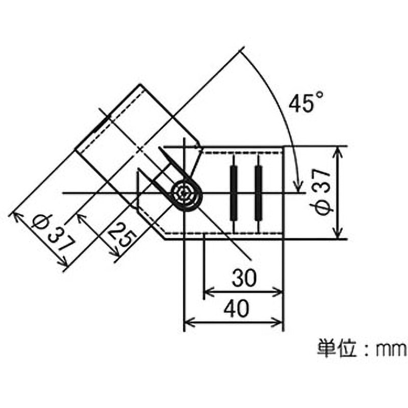 SJ-8 イレクター Φ32 メタルジョイント 矢崎化工 鉄製 【通販モノタロウ】