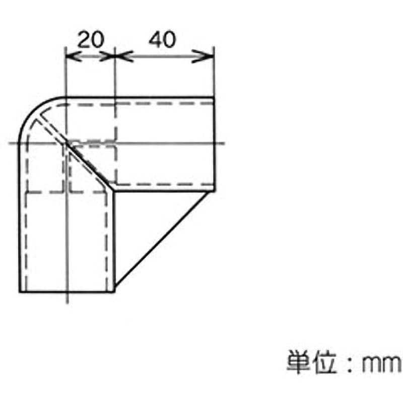 イレクター Φ32プラスチックジョイント コーナー