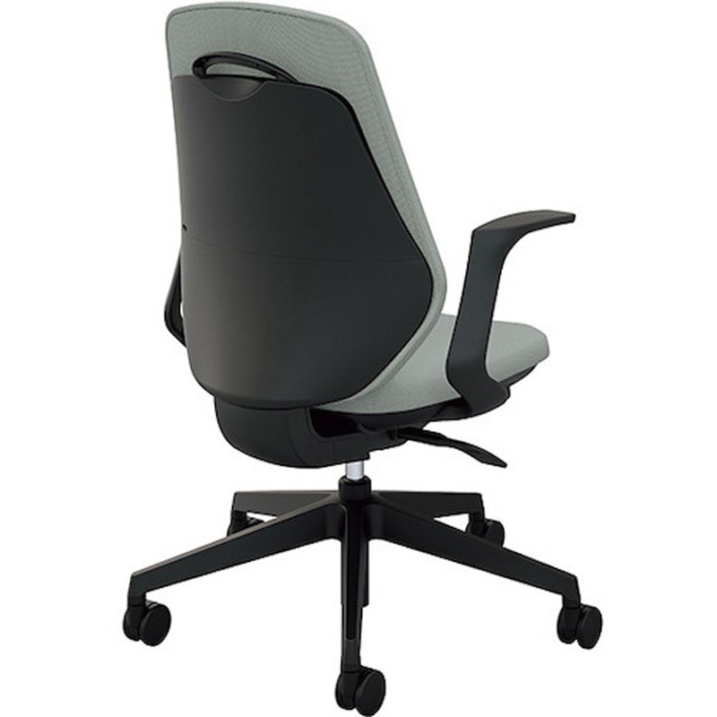 RBCEB513F-PAT 事務用チェアー トートバック 肘付タイプ ナイキ キャスターあり アッシュターコイズ色 ハンガーなし   RBCEB513F-PAT