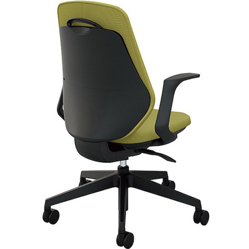 RBCEB513F-PLGR 事務用チェアー トートバック 肘付タイプ ナイキ キャスターあり ライトグリーン色 ハンガーなし   RBCEB513F-PLGR