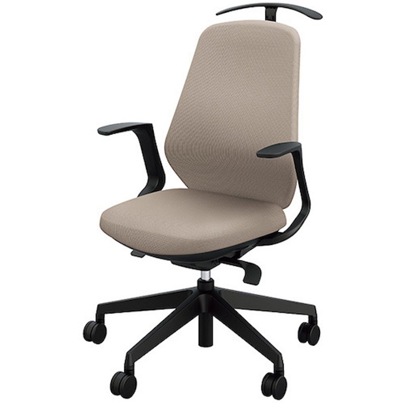 RBCEB513FH-PBG 事務用チェアー トートバック 肘付タイプ ナイキ キャスターあり ベージュ色   RBCEB513FH-PBG