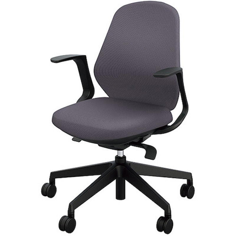 RBCE511F-PDGL 事務用チェアー トートバック 肘付タイプ ナイキ キャスターあり ダークグレー色 ハンガーなし   RBCE511F-PDGL 44,837円