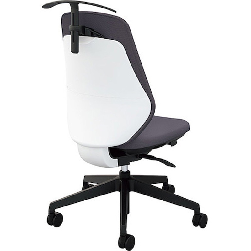 RBCE512FH-PDGL 事務用チェアー トートバック 肘なしタイプ ナイキ キャスターあり ダークグレー色 ハンガー付   RBCE512FH-PDGL