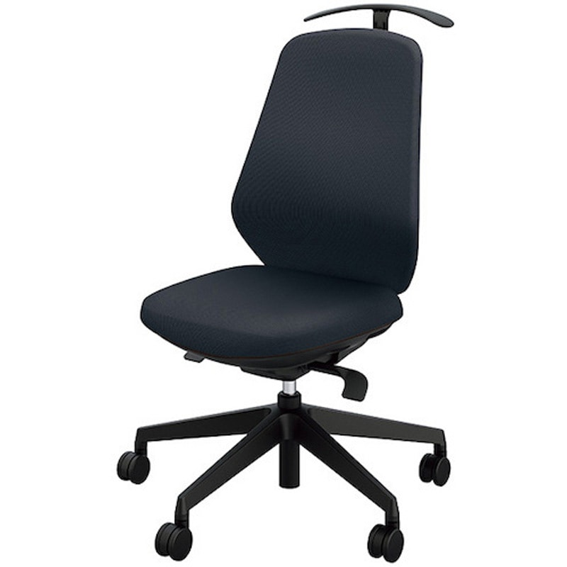 RBCEB512FH-PMBK 事務用チェアー トートバック 肘なしタイプ ナイキ キャスターあり ミックスブラック色 ハンガー付   RBCEB512FH-PMBK