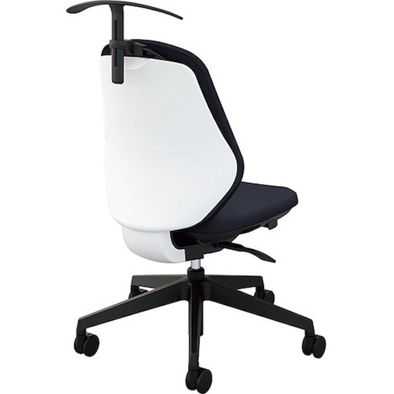 RBCE510FH-PMBK 事務用チェアー トートバック 肘なしタイプ ナイキ キャスターあり ミックスブラック色 ハンガー付   RBCE510FH-PMBK