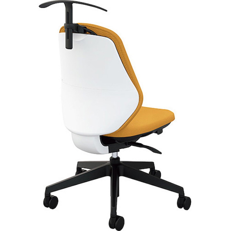 RBCE510FH-PYE 事務用チェアー トートバック 肘なしタイプ ナイキ キャスターあり イエロー色 ハンガー付   RBCE510FH-PYE