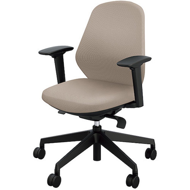 RBCE511FA-PBG 事務用チェアー トートバック 可動肘付タイプ ナイキ キャスターあり ベージュ色 ハンガーなし   RBCE511FA-PBG