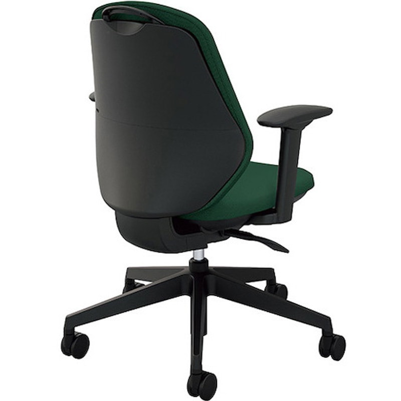 RBCEB511FA-PDGR 事務用チェアー トートバック 可動肘付タイプ ナイキ キャスターあり ダークグリーン色 ハンガーなし   RBCEB511FA-PDGR 44,388円