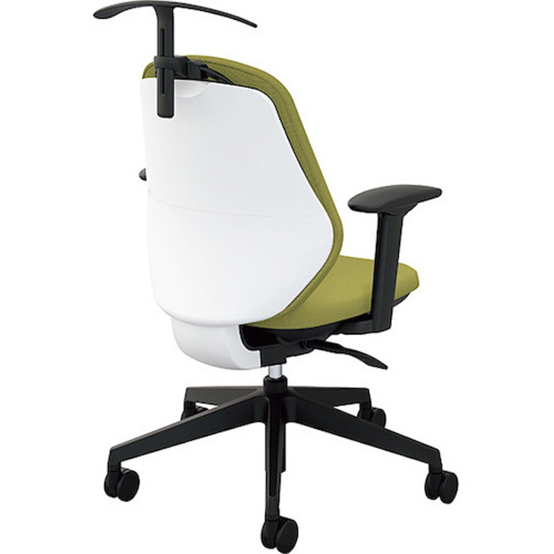 RBCE511FAH-PLGR 事務用チェアー トートバック 可動肘付タイプ ナイキ キャスターあり ライトグリーン色   RBCE511FAH-PLGR