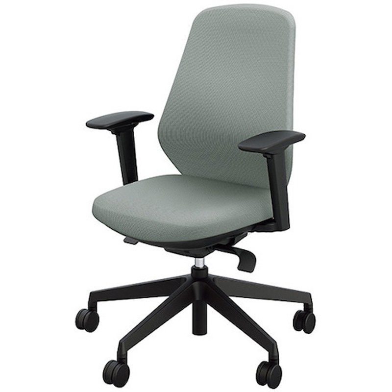 RBCE513FA-PAT 事務用チェアー トートバック 可動肘付タイプ ナイキ キャスターあり アッシュターコイズ色 ハンガーなし   RBCE513FA-PAT