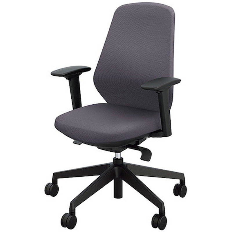 RBCE513FA-PDGL 事務用チェアー トートバック 可動肘付タイプ ナイキ キャスターあり ダークグレー色 ハンガーなし   RBCE513FA-PDGL