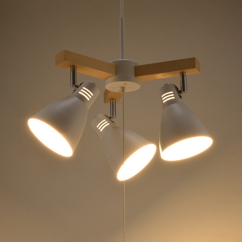 オーク無垢材　3灯ペンダントライト LT-YN30AW-W 3灯ペンダントライト オーム電機 消費電力MAX180W 口金E26