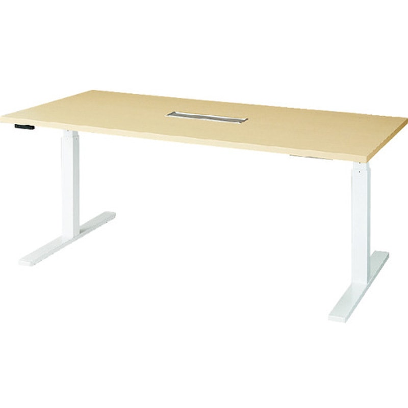 LTM1590H-WH 昇降ミーティングテーブル リフティーナ ナイキ ノックダウン式タイプ 高さ670mm幅1500mm奥行900mm  LTM1590H-WH