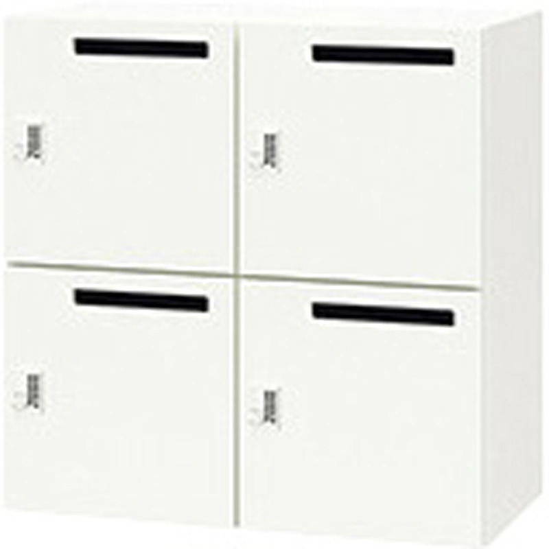 PK-0909CMPP4-WW パーソナルロッカー 電源コンセント付き ポッケPK型 ナイキ クリアーホワイト色 投入口あり仕様   PK-0909CMPP4-WW