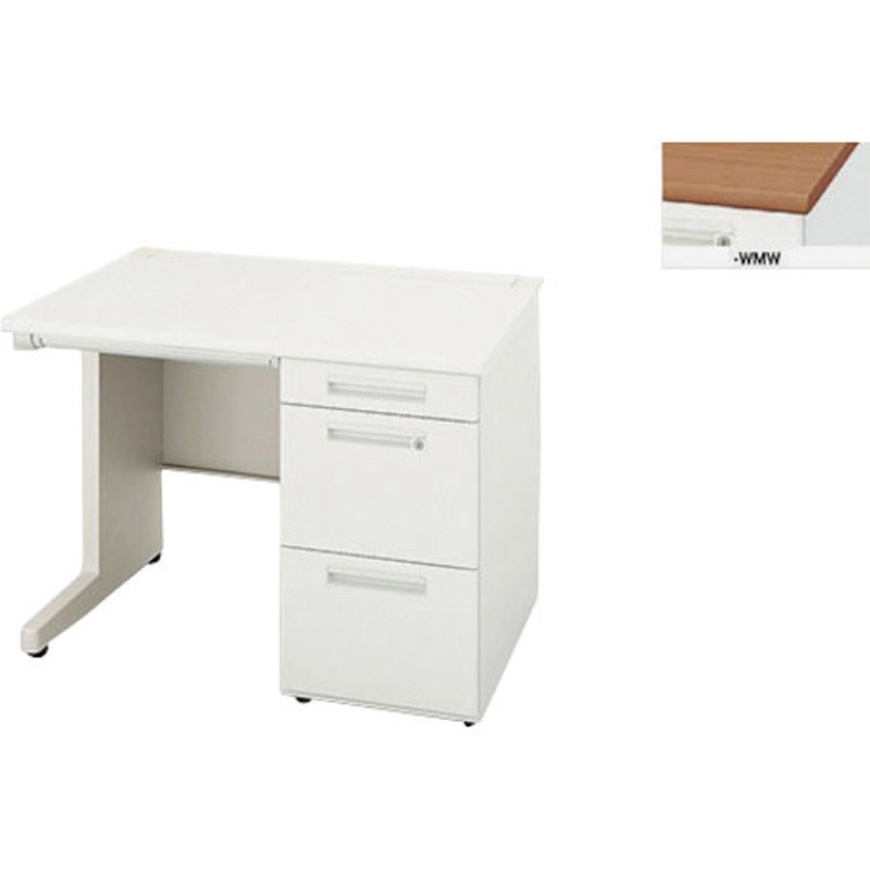 XEHH108G-WMW 片袖デスク XEHH型 ナイキ 高さ720mm幅1000mm奥行800mm  XEHH108G-WMW