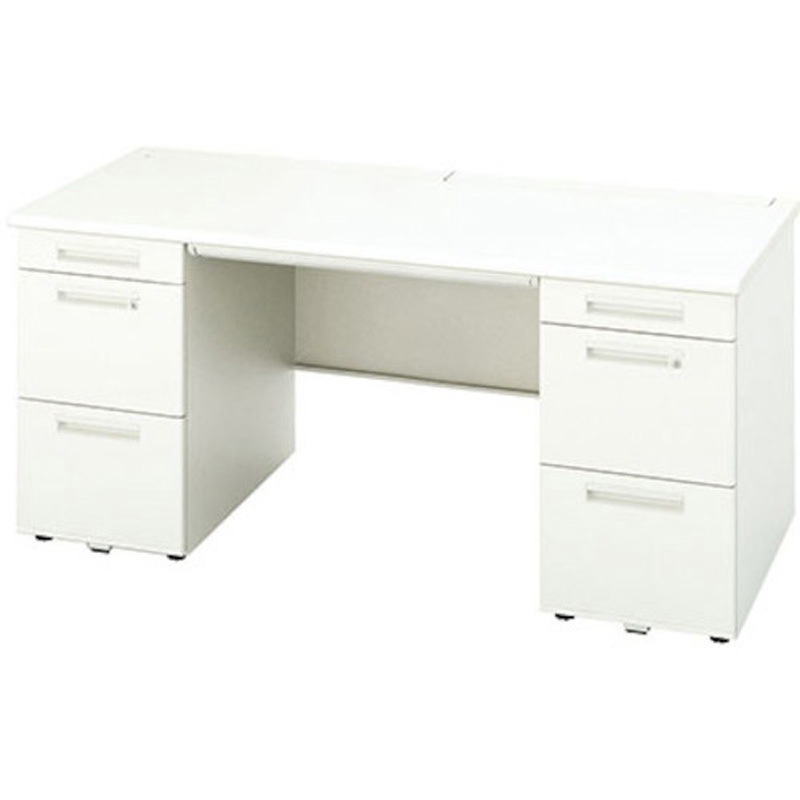 XEHH168HH-WH 両袖デスク ロングストローク引出し XEHH型 ナイキ 奥行800mm 高さ720mm幅1600mm