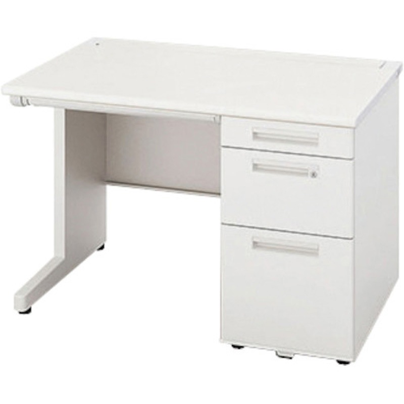 XEHH118K-WH 片袖デスク ロングストローク引出し XEHH型 ナイキ 高さ720mm幅1100mm奥行800mm  XEHH118K-WH 47,988円