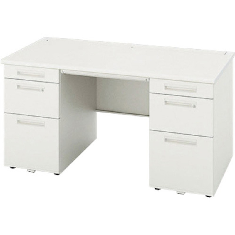 XEHH148KK-WH 両袖デスク ロングストローク引出し XEHH型 ナイキ 奥行800mm 高さ720mm幅1400mm 65,890円