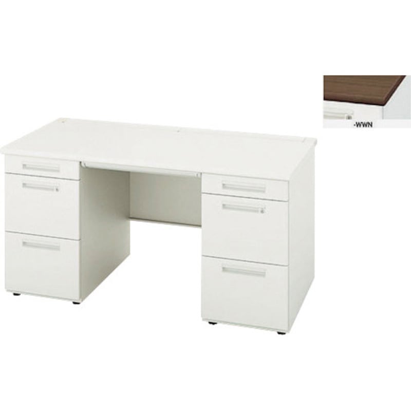 XEHH158GG-WWN 両袖デスク XEHH型 ナイキ 奥行800mm 高さ720mm幅1500mm