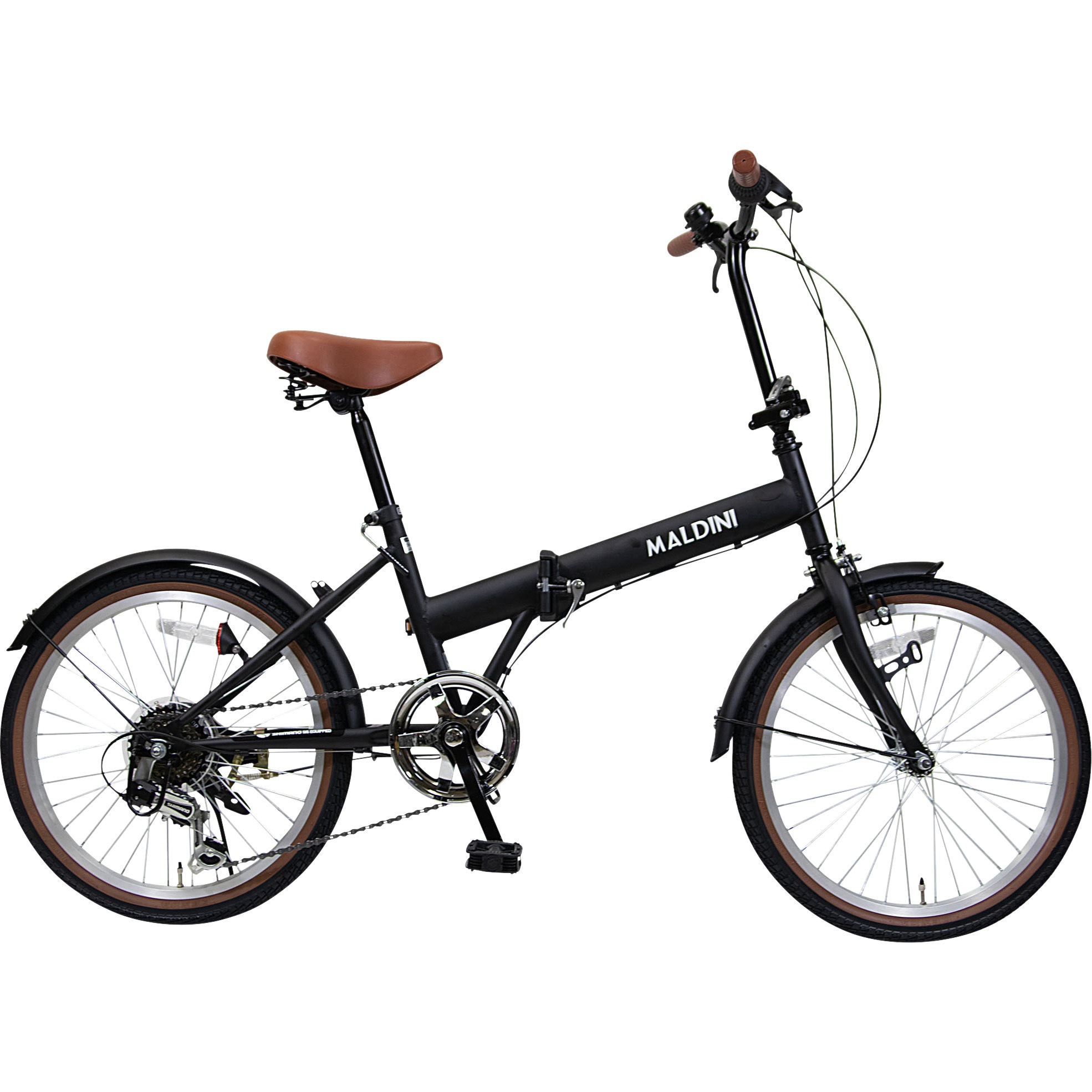 MB-TZ-206-BK 防災サイクル 20型6段変速付ノンパンク折りたたみ自転車 