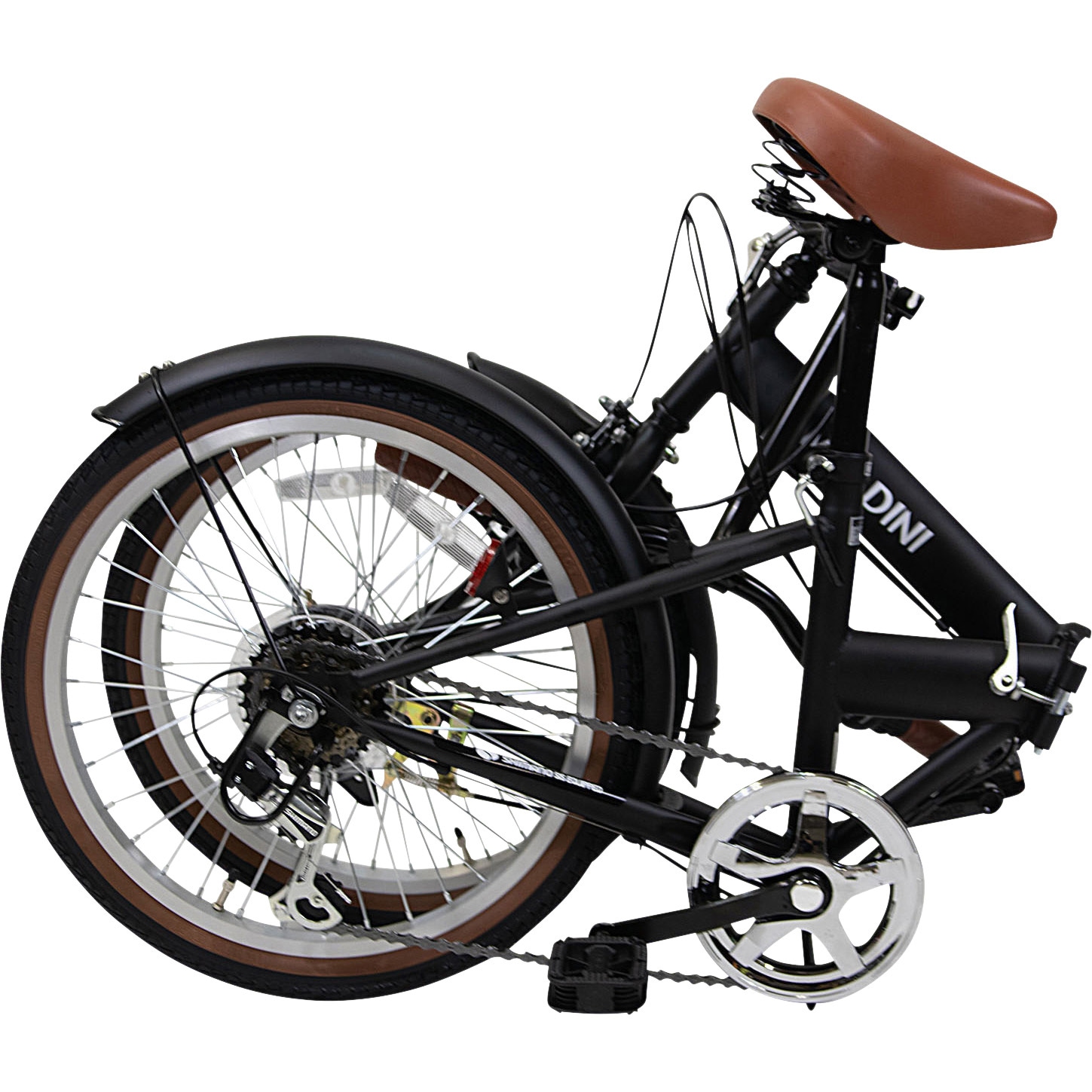 MB-TZ-206-BK 防災サイクル 20型6段変速付ノンパンク折りたたみ自転車 