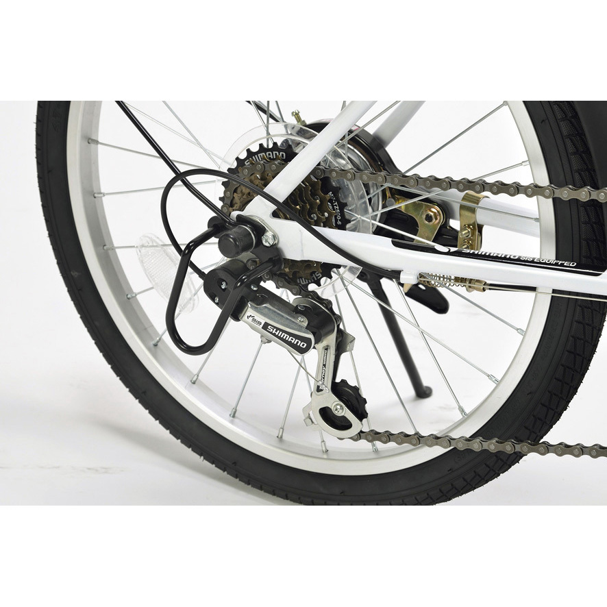 折畳自転車 20インチ・6段ギア付 M-205
