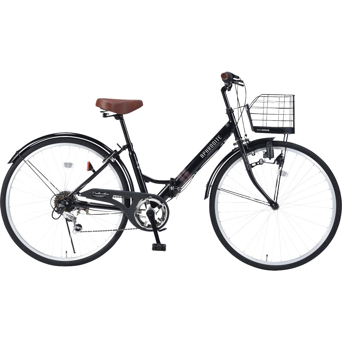 MYPALLAS 折畳シティサイクル26インチ・6段ギア・肉厚チューブ