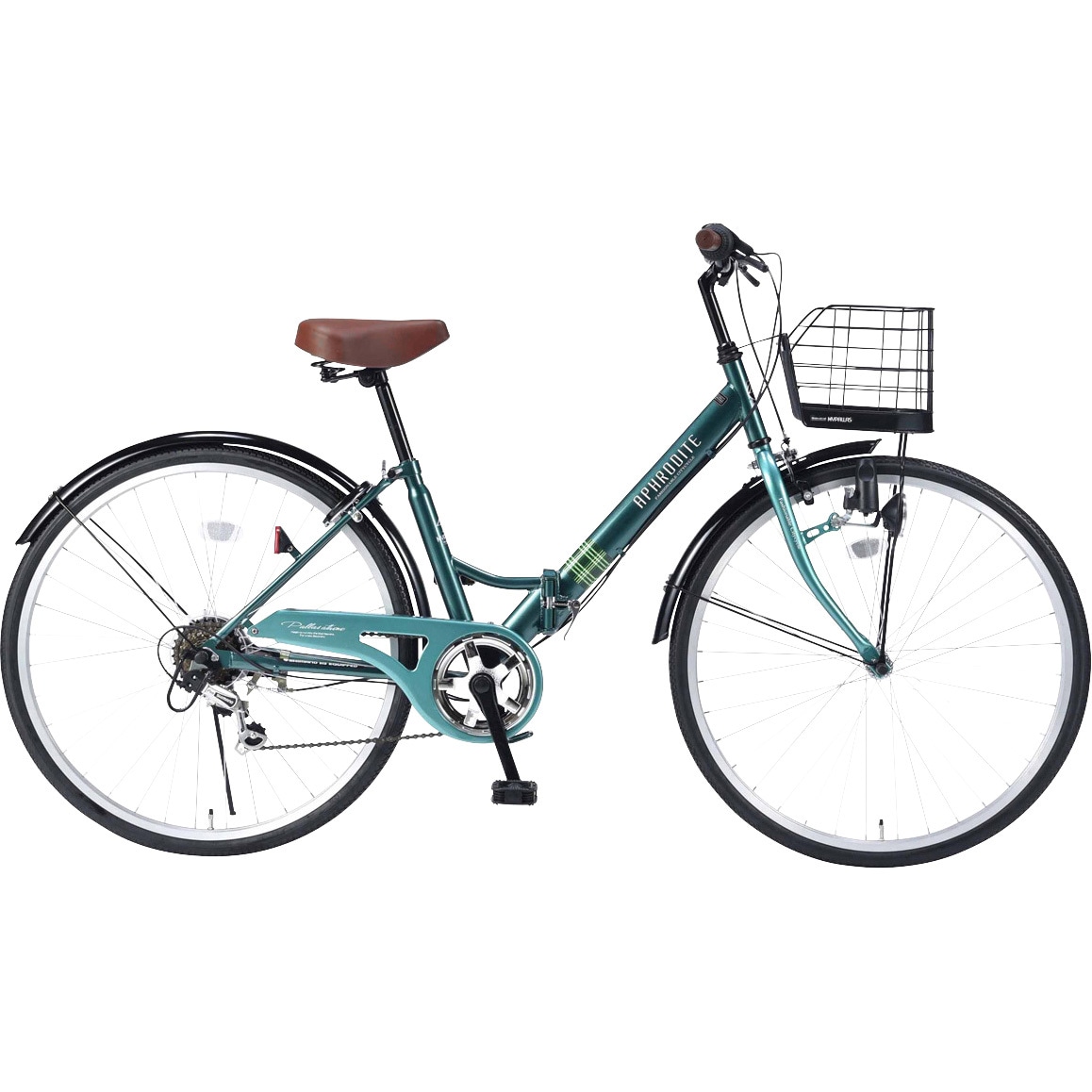 M-507 GR 折畳シティサイクル 26インチ・6段ギア・肉厚チューブ 1台  