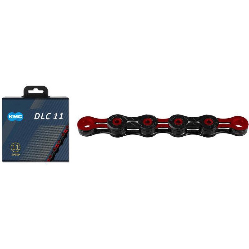 KMC-DLC11-RD-N KMC 11SPEEDチェーン KMC レッド色 リンク数118リンク 1/2×11/128サイズ  KMC-DLC11-RD-N