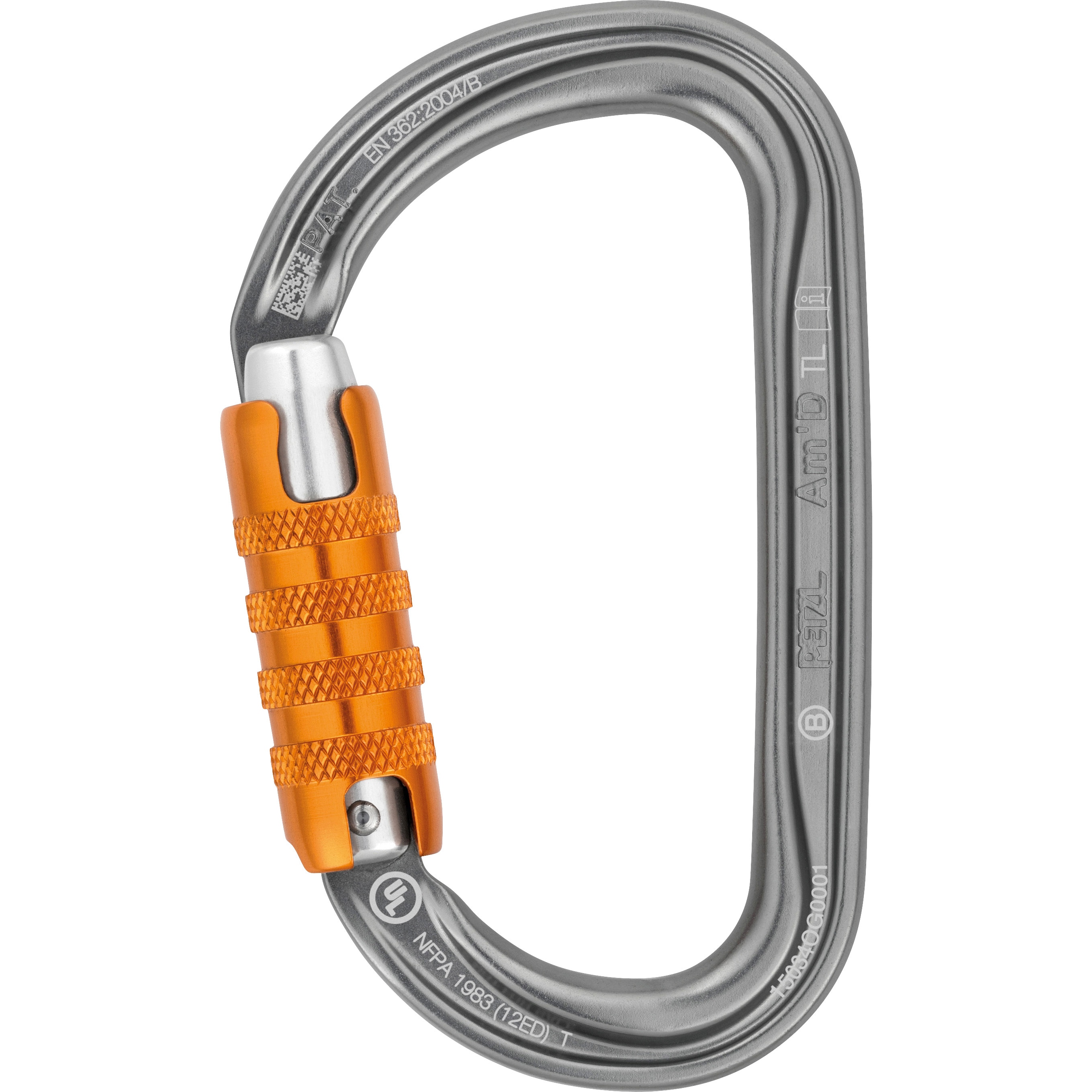 D型カラビナ エーエムディ トライアクトロック PETZL カラビナ