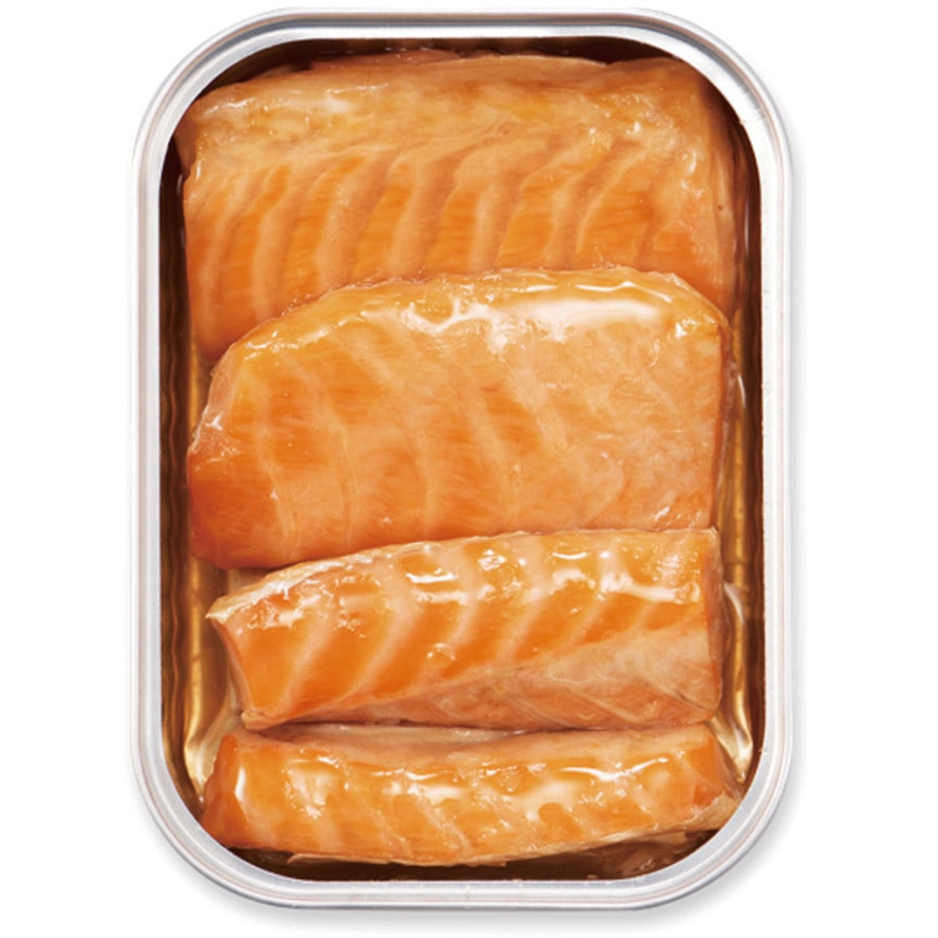 明治屋 おいしい缶詰 燻製とろ鮭ハラス 70g 1箱(70g×6個) 明治屋