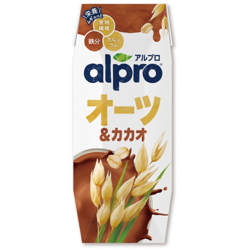 ダノンジャパン アルプロ 食物繊維&鉄分 オーツ&カカオ 贅沢チョコレートの味わい 250mL ダノンジャパン 本数36