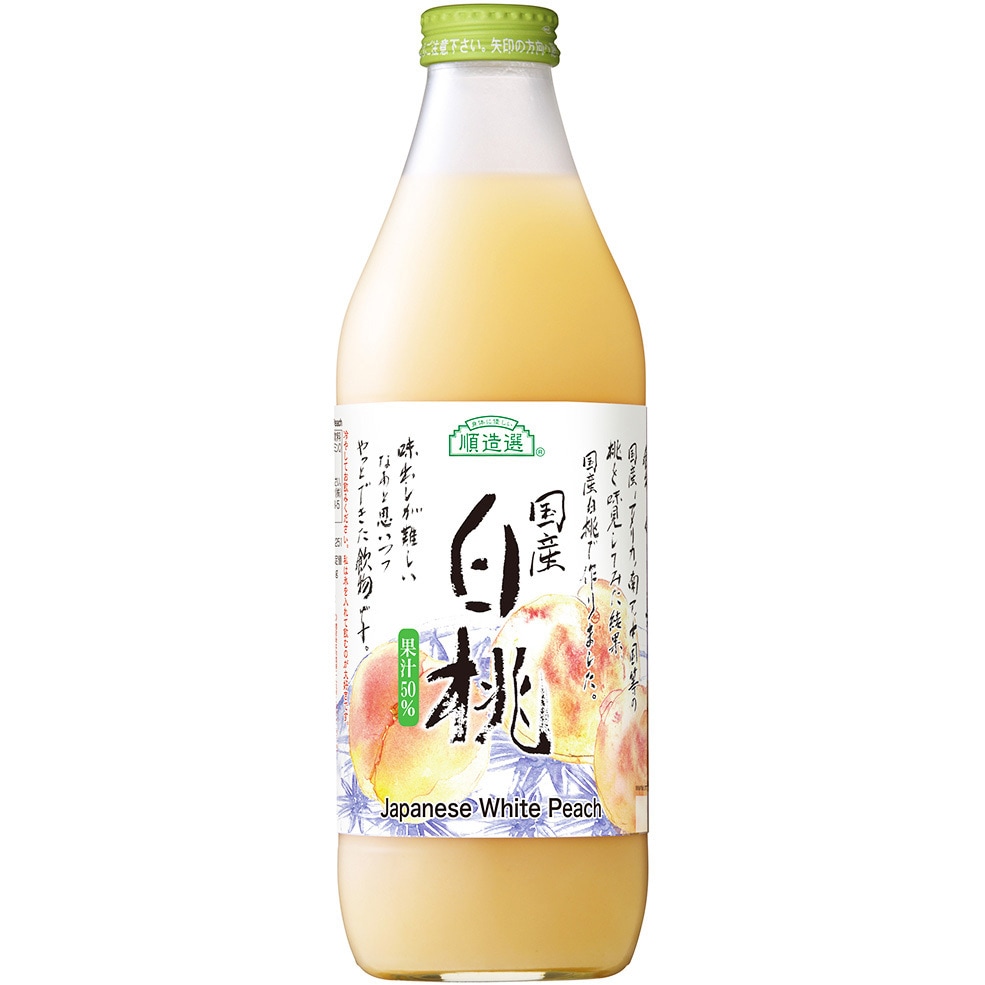 マルカイコーポレーション 順造選 国産白桃 1000mL マルカイコーポレーシヨン 本数6