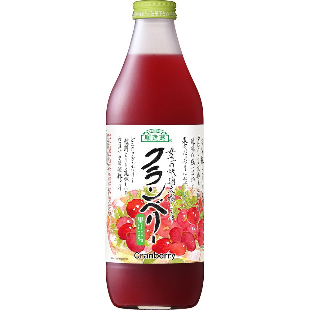 マルカイコーポレーション 順造選 クランベリー 1000mL マルカイコーポレーシヨン 本数6