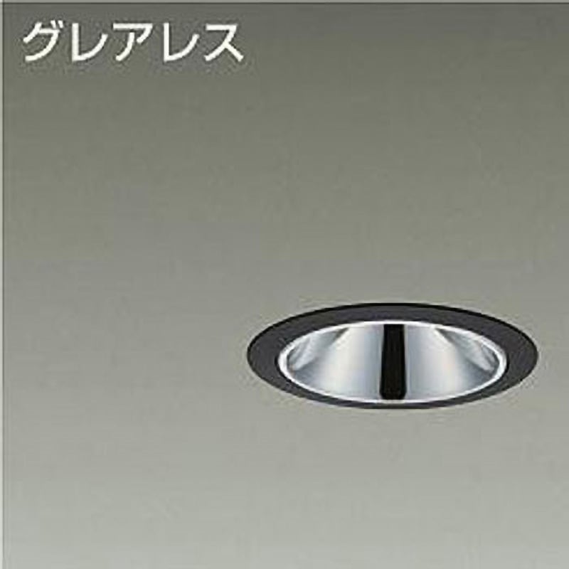 LZD-93548RBB ダウンライト/ベース/白熱灯100W相当/800クラス/Φ75/Cut-off35°/高演色Ra93 DAIKO(大光電機) 電源選択で非調光・調光に対応 2500K 電球色 配光角度45° 黒色 寸法Φ85mm  LZD-93548RBB