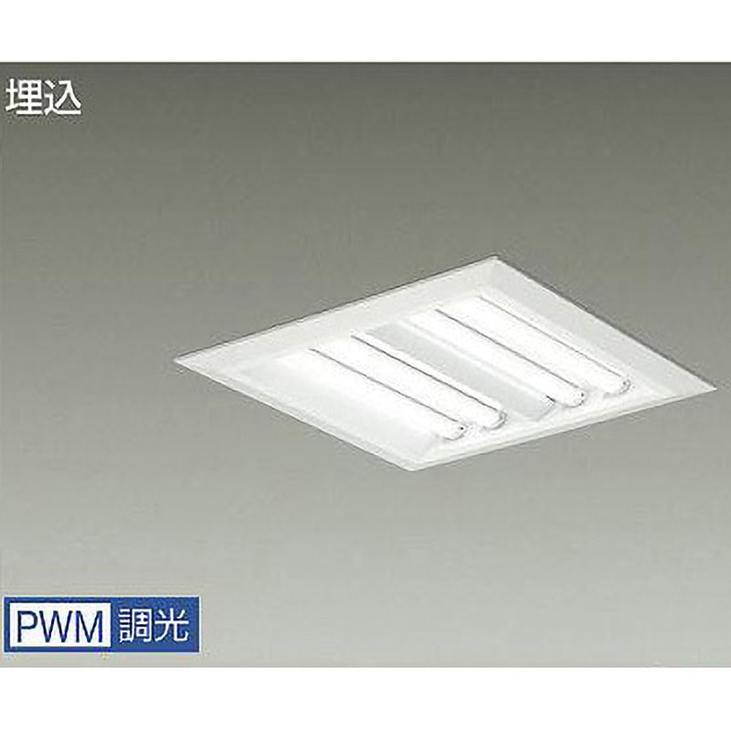 LZB-92720XW ベースライト/スクエアBL/下面開放Cチャンネル回避タイプ DAIKO(大光電機) 白色 □450タイプ 埋込穴□500Φmm 1台 LZB-92720XW