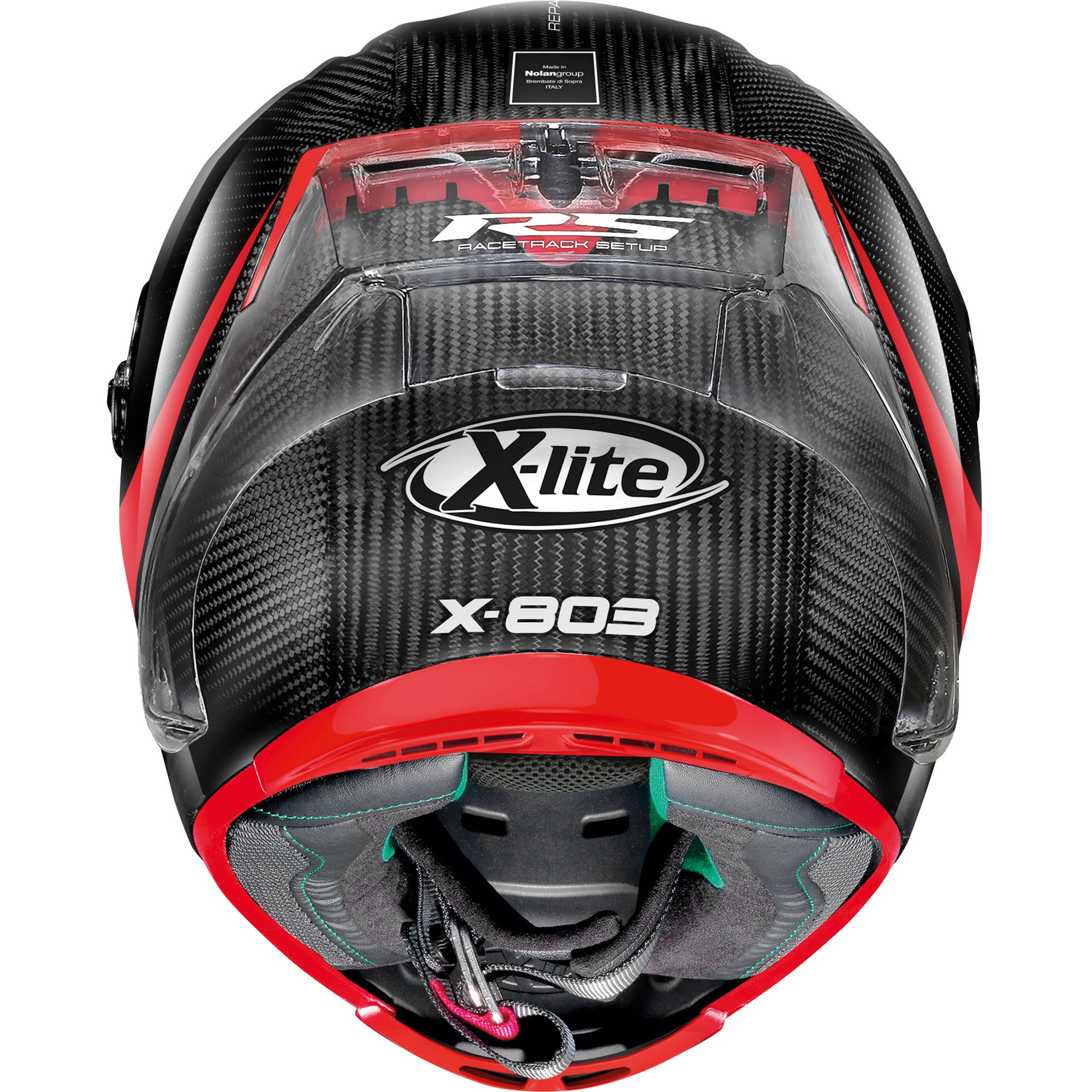 16457 NOLAN(R)X-lite X-803RS ULTRA CARBON NOLAN レッド/13色 L