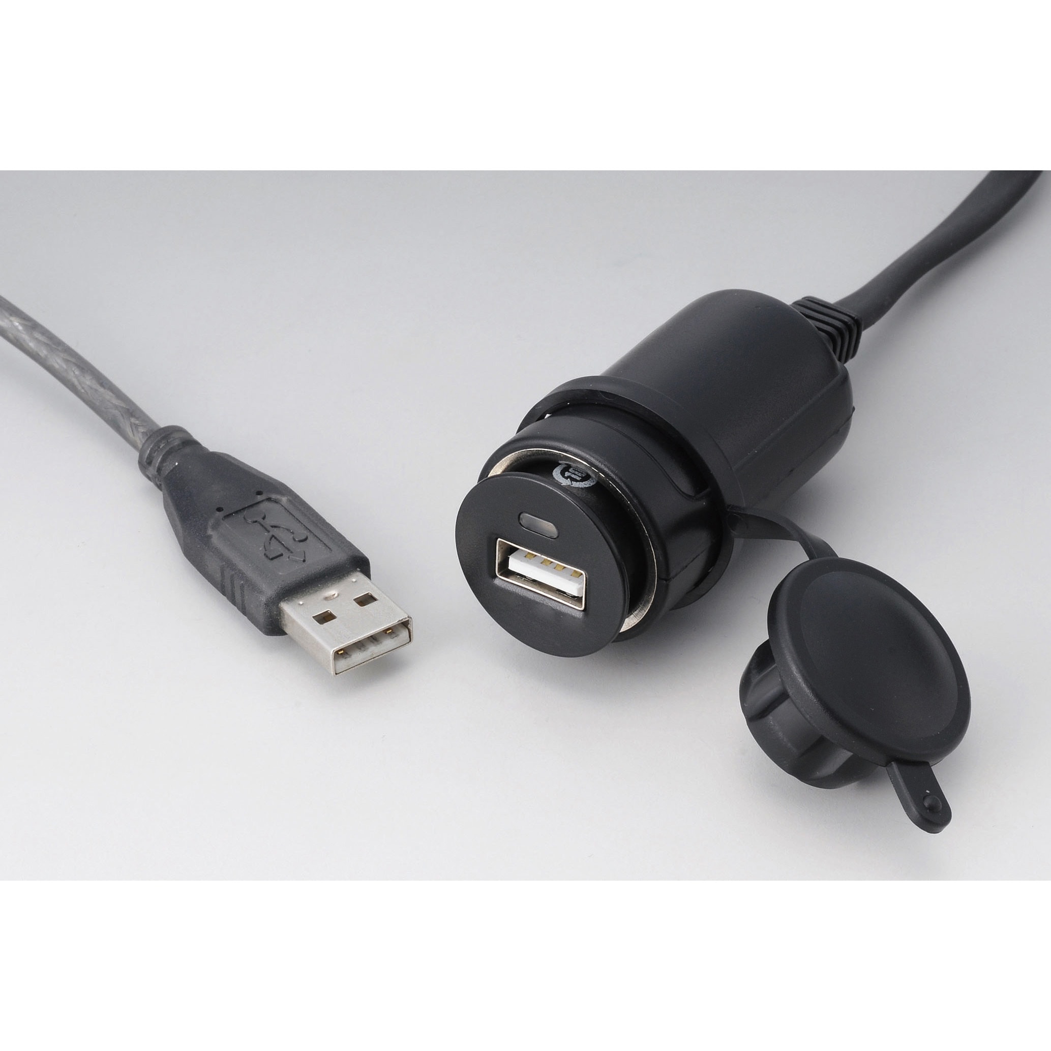 304-621A USBチャージャー 12Vシガー/USBポート:DC5V/2.1A 1セット