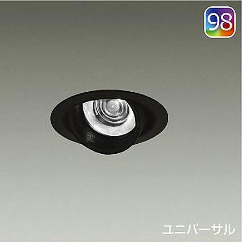 LZD-93124GBN ダウンライト/ユニバーサル/Φ50 12V JDR 85W形60W相当 LZ1C/NIGIWAI Φ100 1/2照度角11° Q+98 DAIKO(大光電機) カットオフアングル20° 電源選択で非調光・調光に対応 Q+3000K 電球色 径115mm  LZD-93124GBN 8,865円