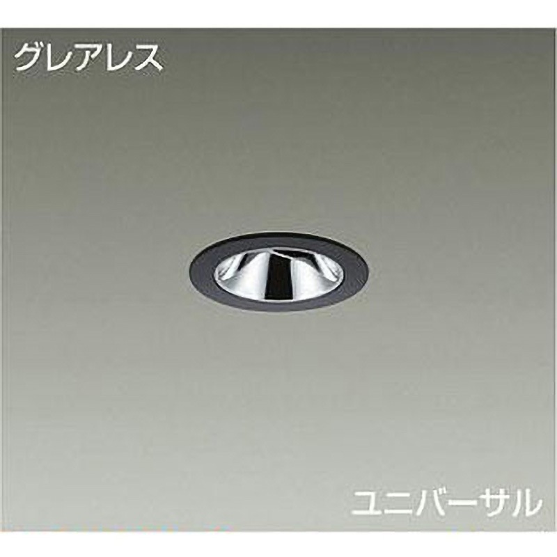 LZD-93111LBM ダウンライト/ユニバーサル/Φ50 JDR 50W形40W相当 LZ0.5C/ShoΦokei50 グレアレス 1/2照度角19° DAIKO(大光電機) カットオフアングル35° 電源選択で非調光・調光に対応 2700K 電球色 黒色 径60mm  LZD-93111LBM