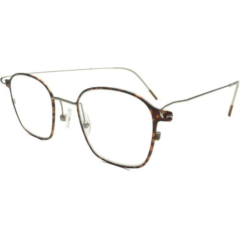 HB-04 C2 +1.5 軽量 リーディンググラス ブルーライトカットレンズ ウェリントン HACO-BELL(ハコベル) ブラウンデミマット/シルバー色