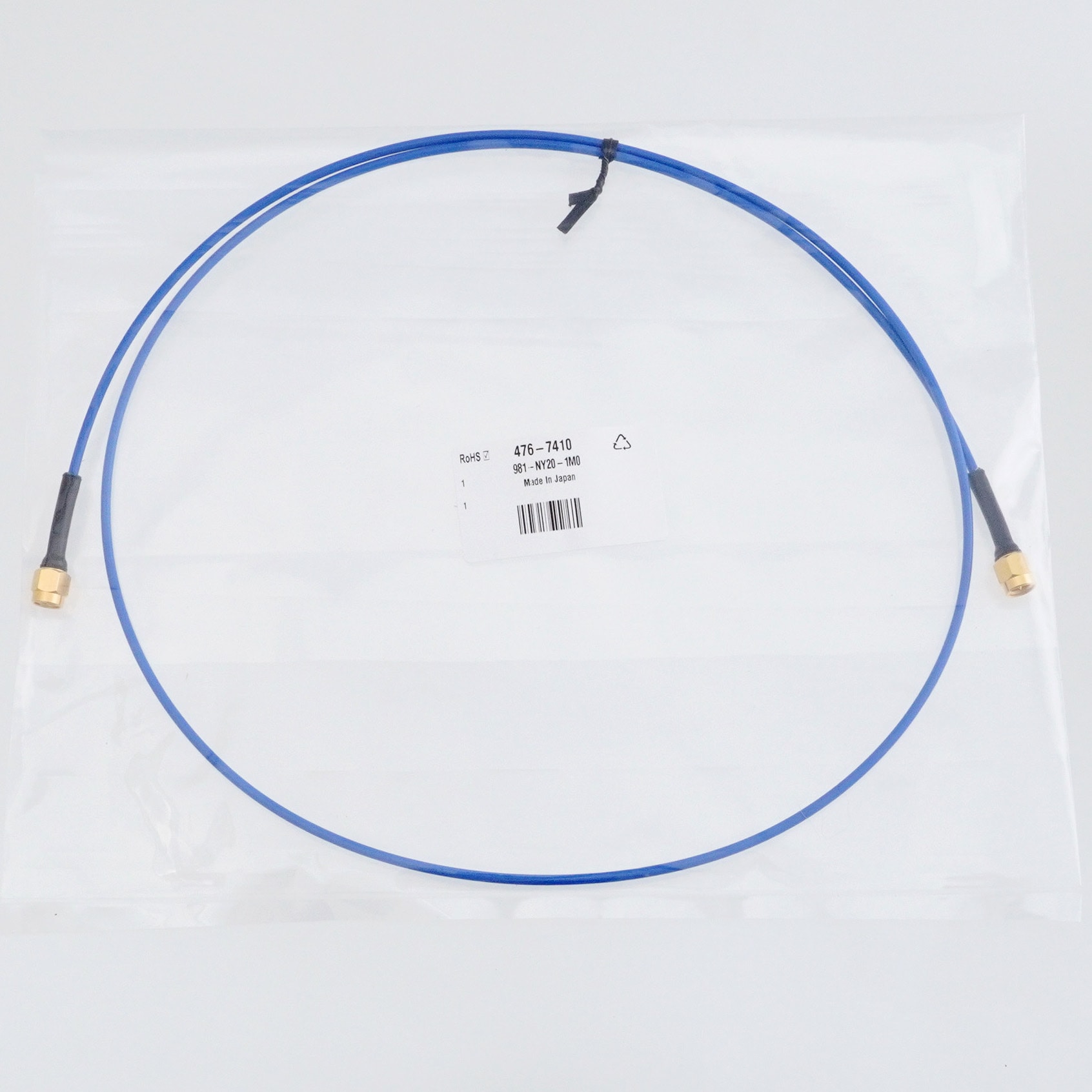 981-NY20-1M0 SMAケーブル ユウエツ精機 終端処理済み仕様 特性インピーダンス50Ω 8,598円