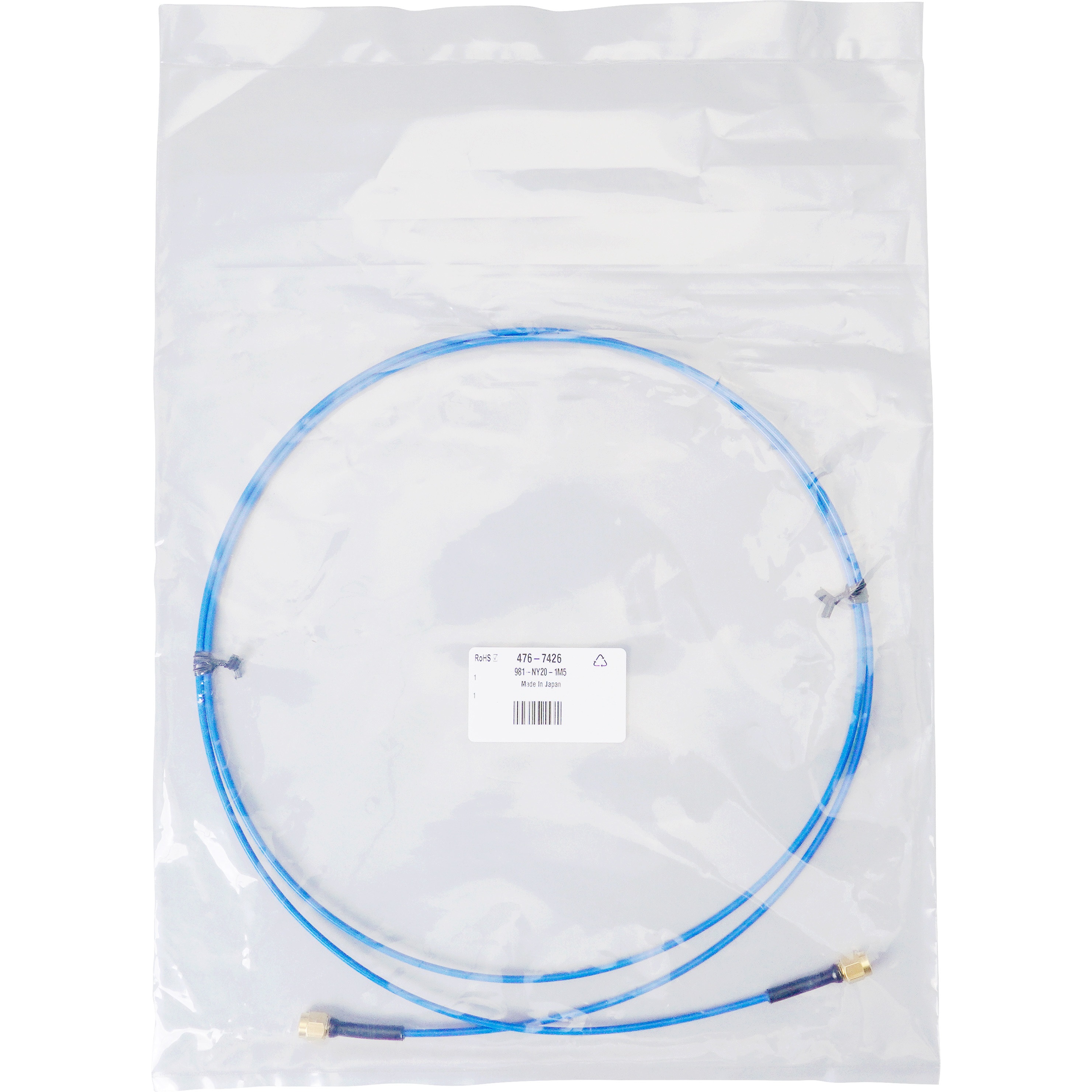 981-NY20-1M5 SMAケーブル ユウエツ精機 終端処理済み仕様 特性インピーダンス50Ω 9,105円