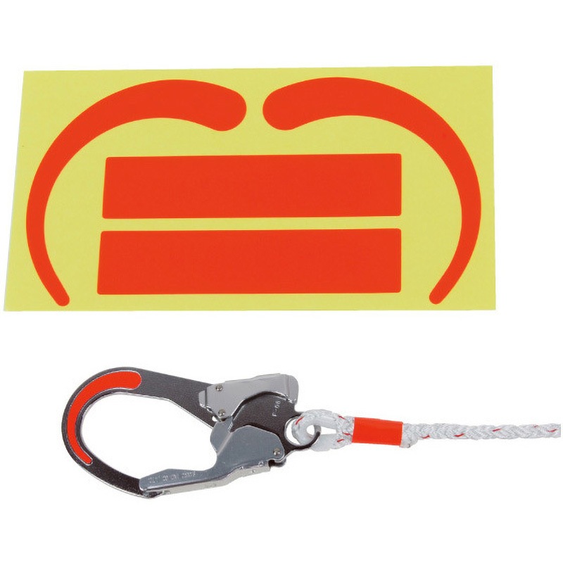 DB-4FS ランヤードフック用蛍光シール DENSAN(デンサン/ジェフコム) 1