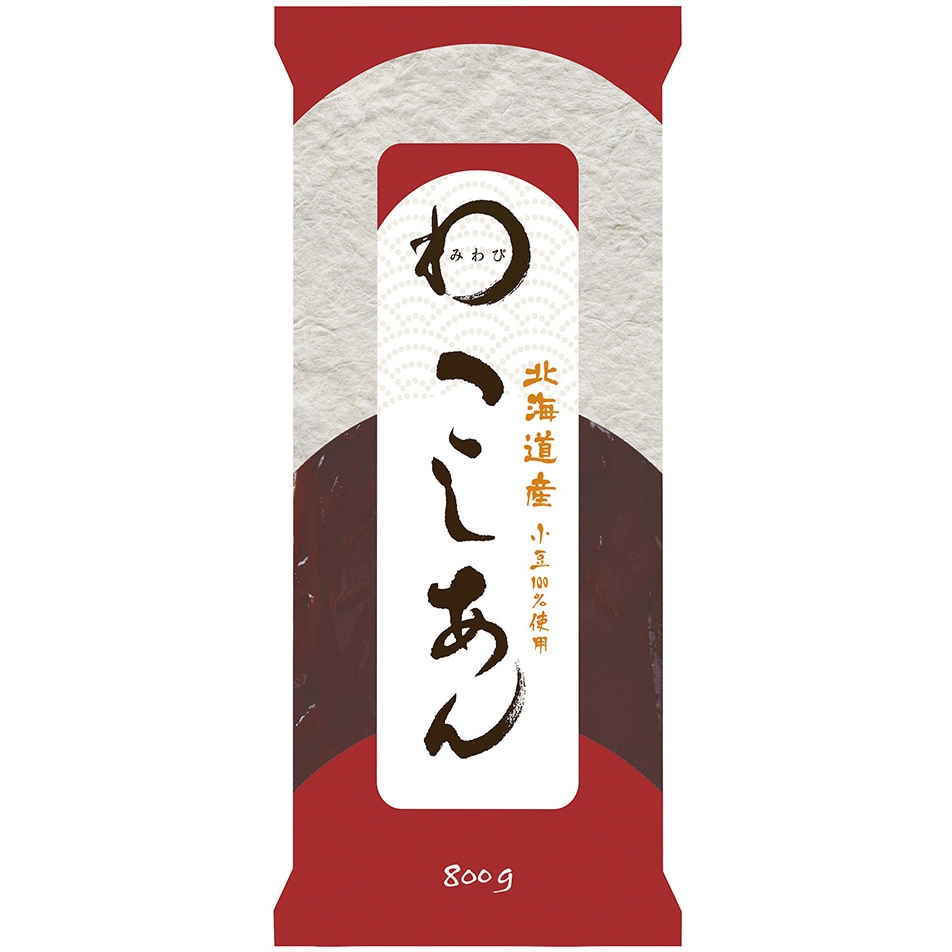 みわび 遠藤製餡 北海道産 こしあん 800g 1箱(800g×6個) 日本アクセス