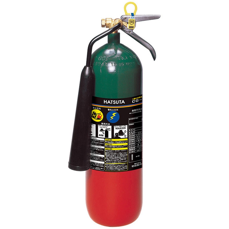 二酸化炭素消火器 TA999CG-7 二酸化炭素消火器(廃棄シール付) イチネンTASCO 7型 薬剤量