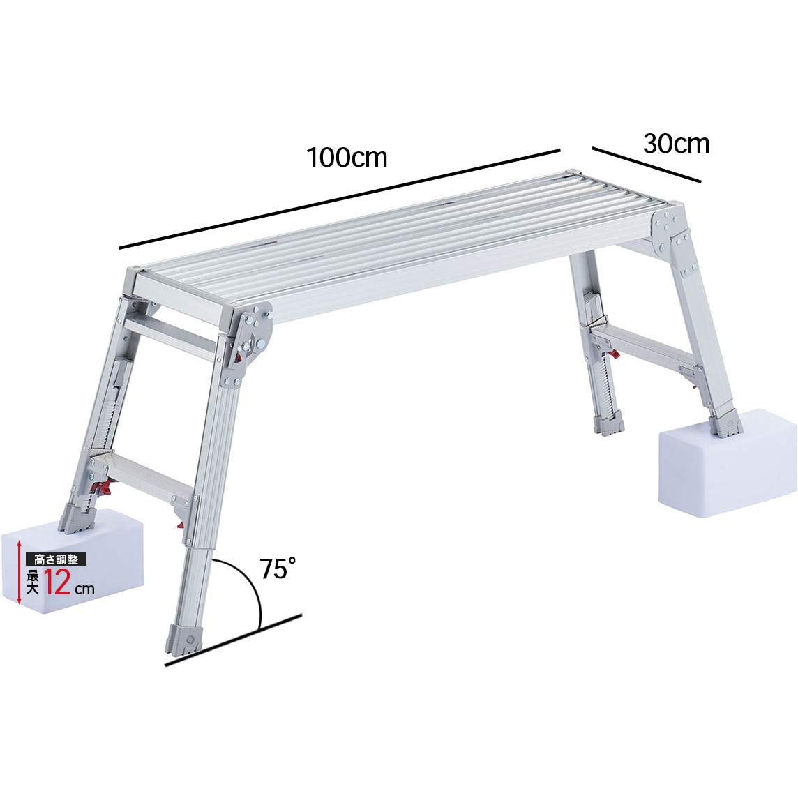 長谷川工業(Hasegawa) 足場台 DRXB-1075a (0.75m) (17731) 75cm 長谷川