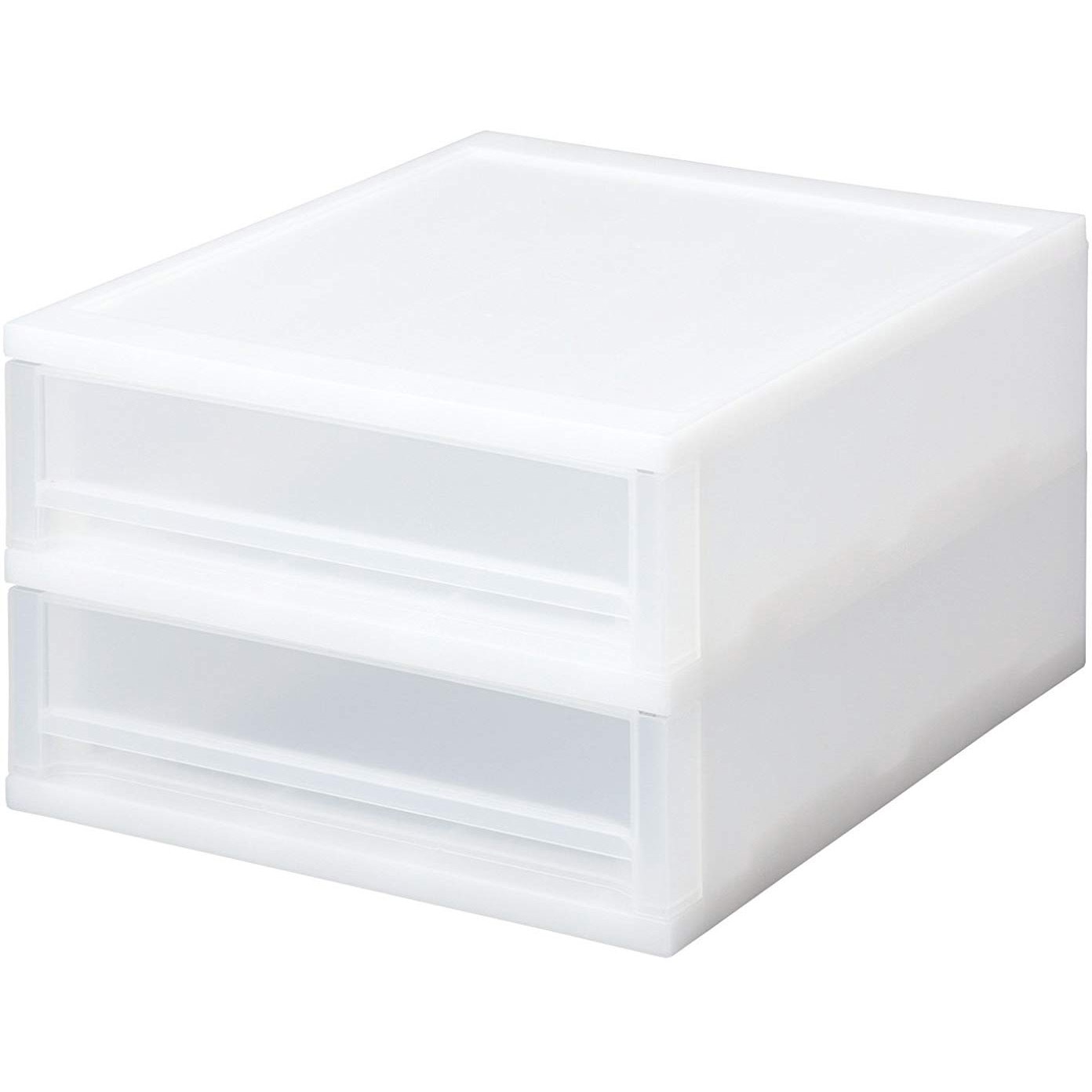 0427168 ブリオ A4 サンコープラスチック ホワイト色 段数:浅2段ケース